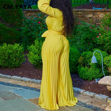 Load image into Gallery viewer, DRAPED V-NECK JUMPSUIT
