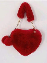 Load image into Gallery viewer, HEART FUZZY BAG
