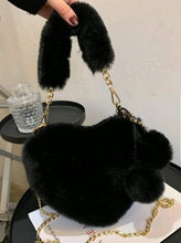 Load image into Gallery viewer, HEART FUZZY BAG
